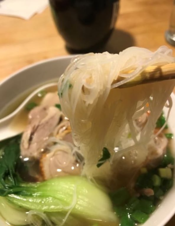 Vietnamese Style Rice Noodle Soup