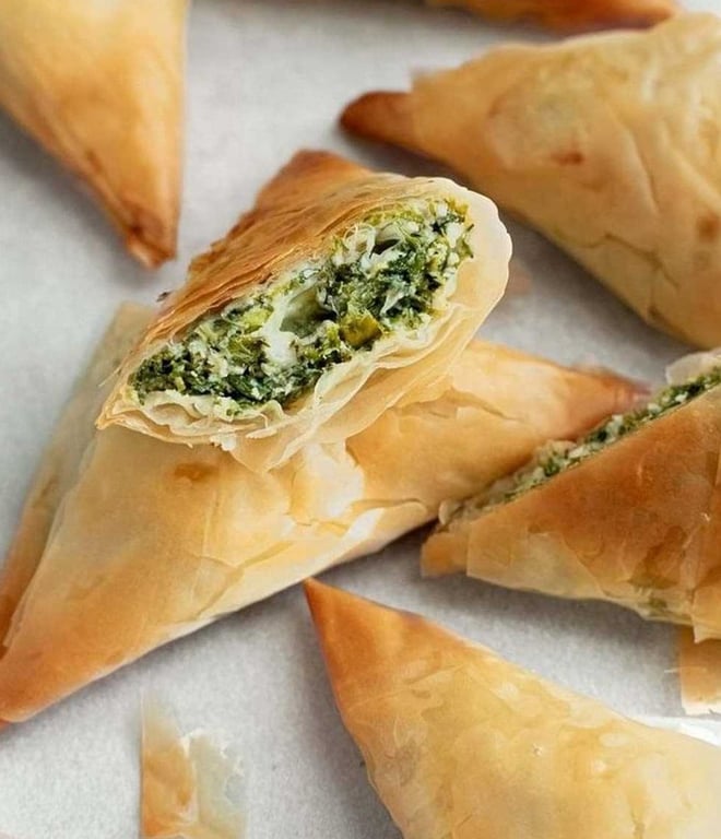 Spinach & Cheese Triangles (4)