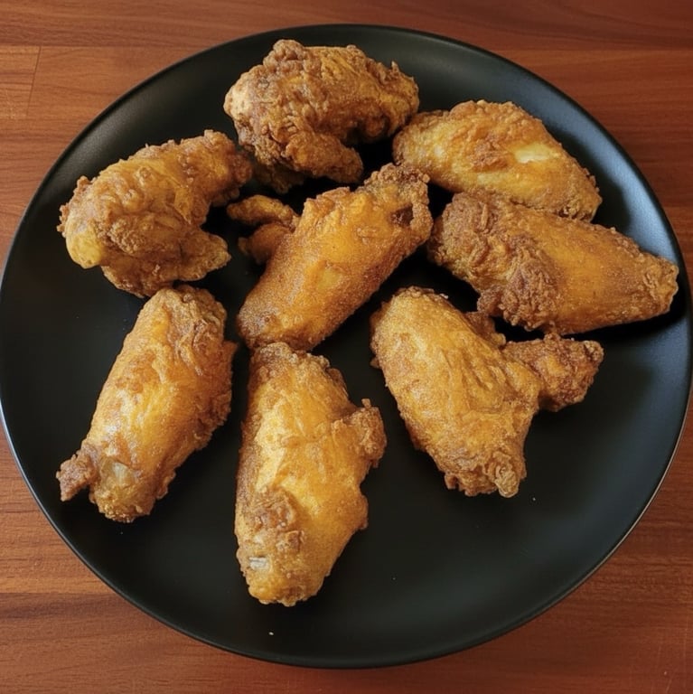 7. Crispy Chicken Wings (8)