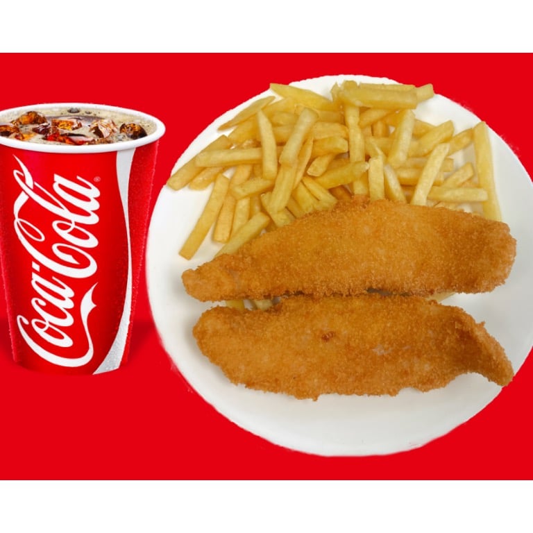 Combo (04) 2 pc Fried Fish & Fries & Drink 2个炸鱼跟薯条饮料