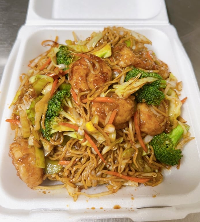 49. Yakisoba Shrimp