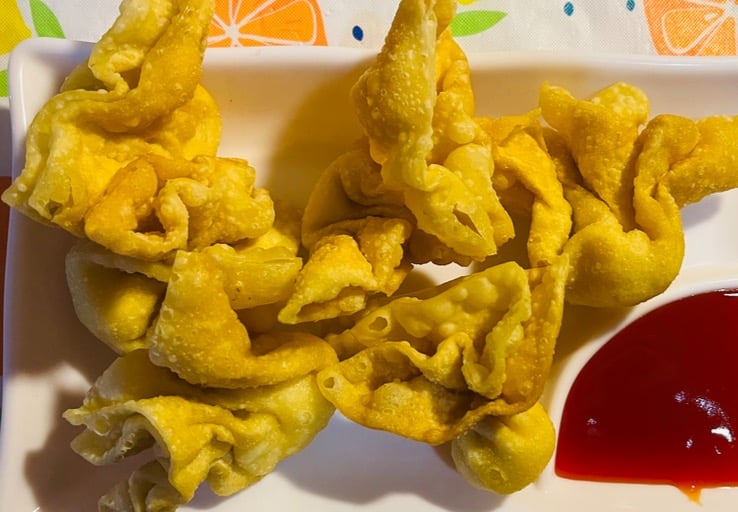 A3. Fried Crab Cheese Puffs (6) 蟹角