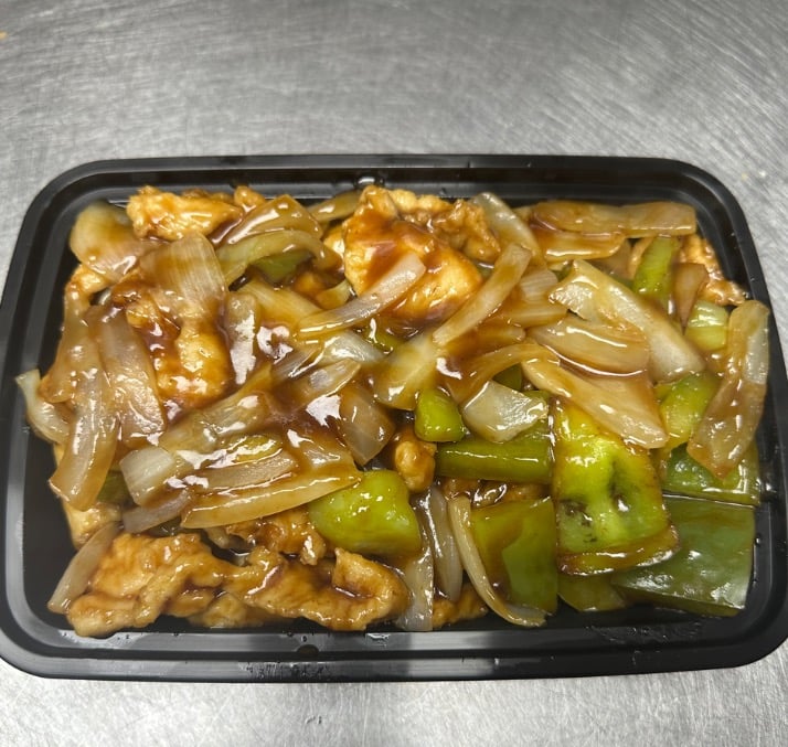 98. Pepper Chicken with Onion
