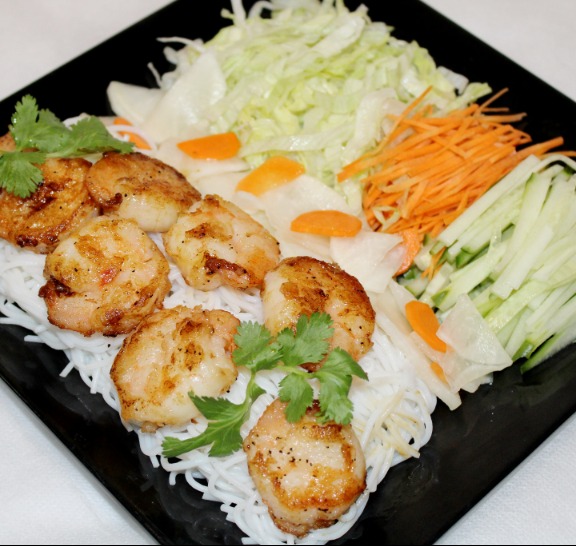 Grilled Shrimp Noodle Bowl