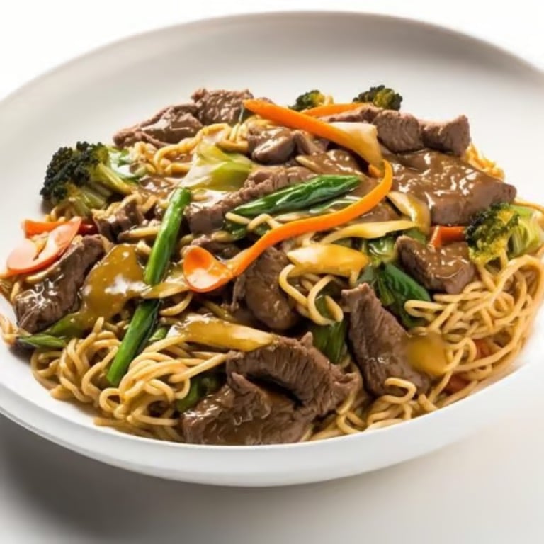 42. 牛捞面 Beef Lo Mein
