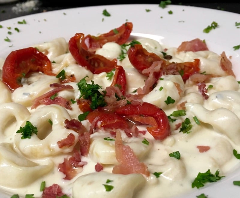 Grilled Chicken Tortellini Gorgonzola