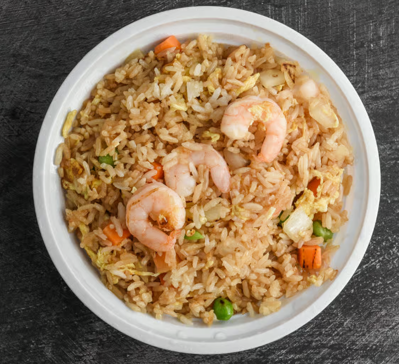 R6. Shrimp Fried Rice 虾炒饭