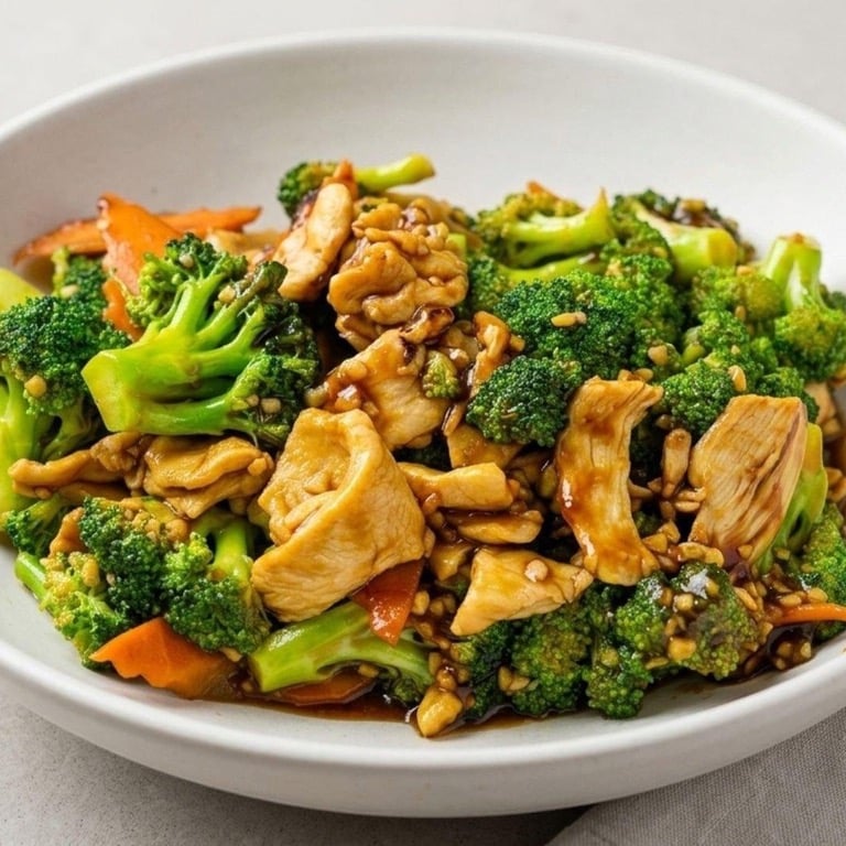 C16. 芥蓝鸡 Chicken w. Broccoli