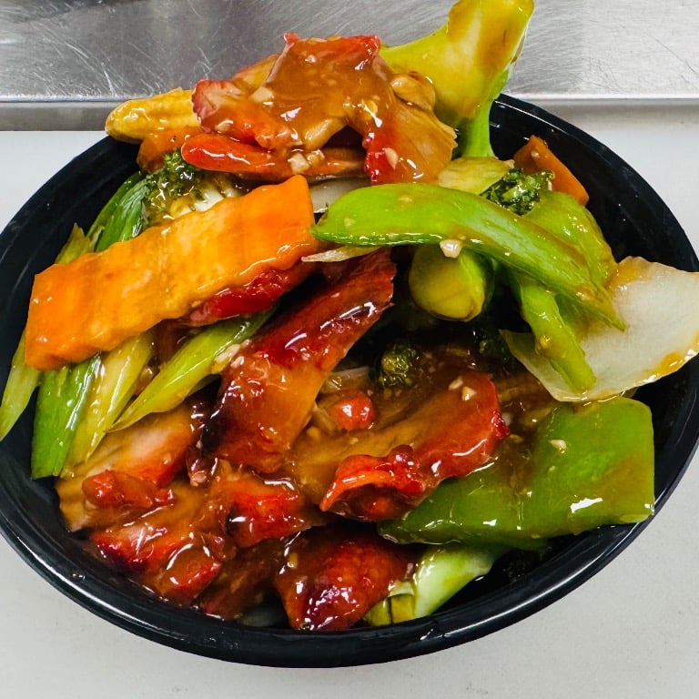 68. Pork w. Hot Garlic Sauce  (鱼香肉)