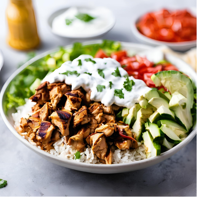 Chicken Shawarma Over Rice Special