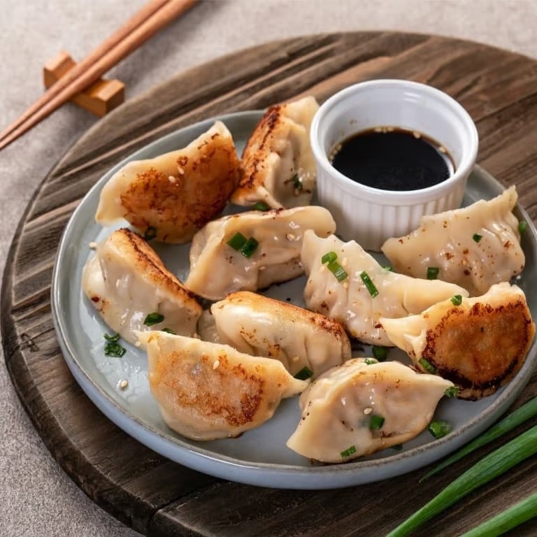 J4. 日本锅贴 Fried  Gyoza (8 pcs)