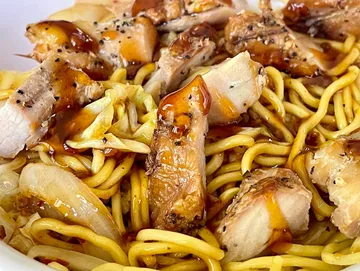 Smoked Chicken Yakisoba