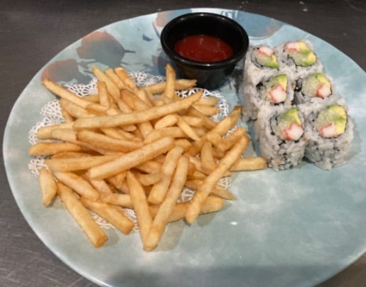 Kid's California Roll & French Fries