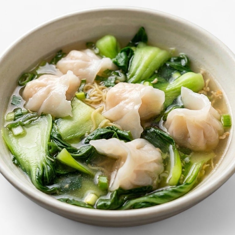Crystal Shrimp Dumpling w. Noodles 虾饺汤面