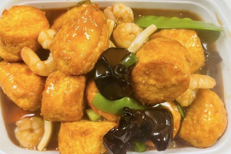 3. 日式海鲜豆腐 Japanese Tofu w/ Seafood