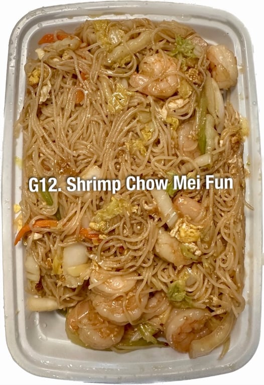 G12. 虾炒米粉  Shrimp Chow Mei Fun