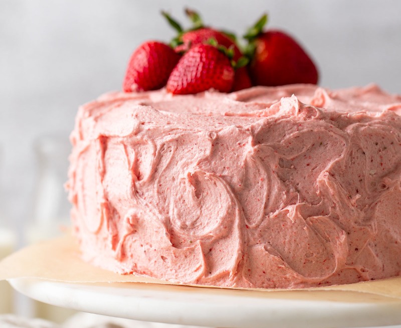 Strawberry Cake Slice
