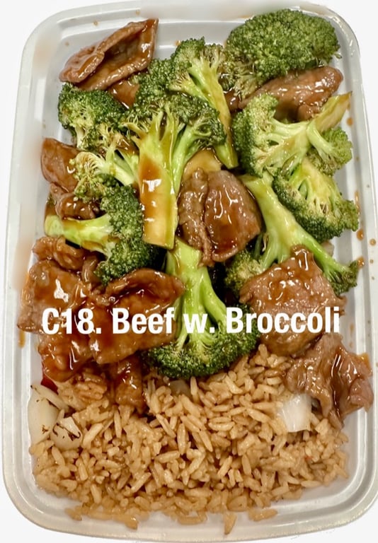 C18. 芥蓝牛 Beef w. Broccoli