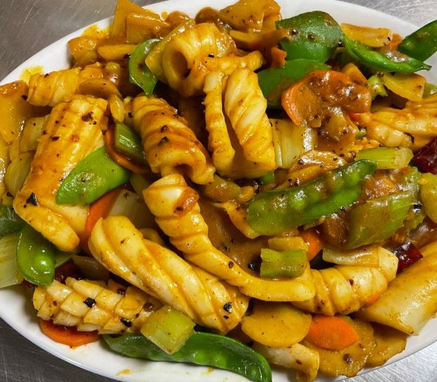 SH20. Squid with Curry 咖喱鱿鱼