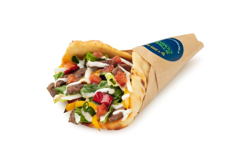 Steak Fajita Naan Sandwich