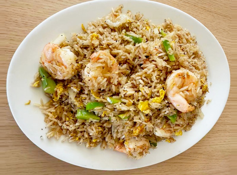 Black Pepper Prawn Fried Rice