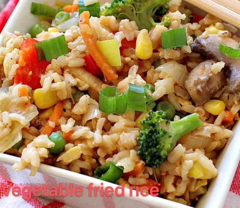 2. Vegetable Fried Rice