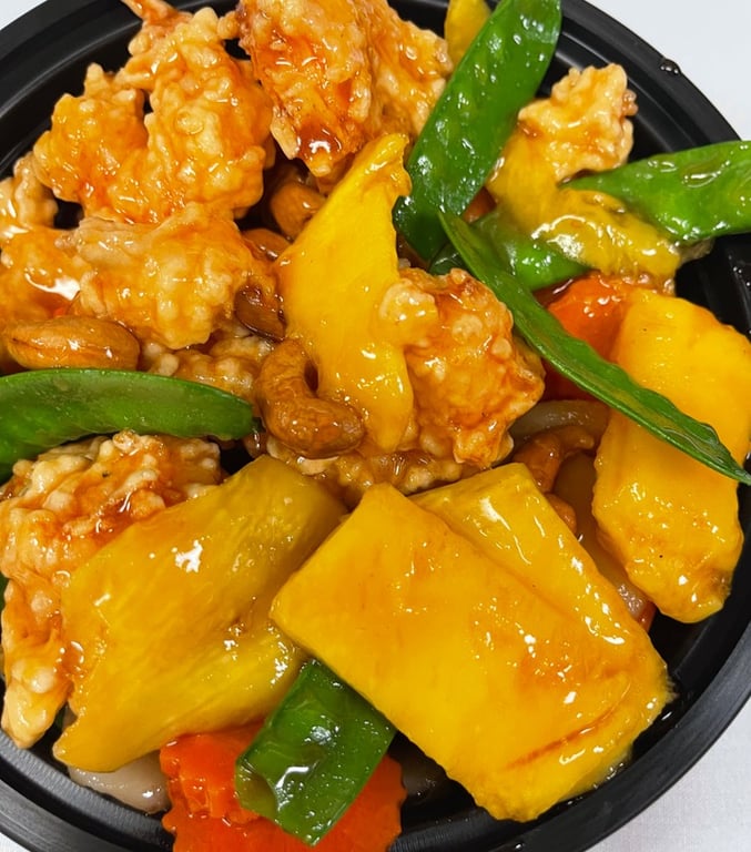 Glazed Mango Prawn
