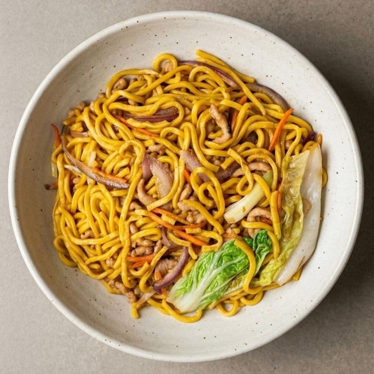 M1.肉丝捞面  Pork Lo Mein
