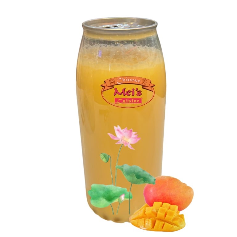 Mango Popping Boba Milk Tea