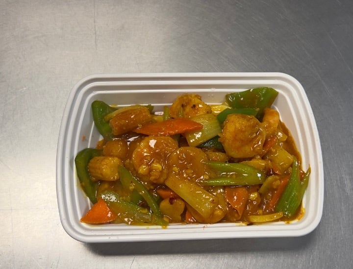 S7. Curry Shrimp w. Vegetables 咖喱菜虾