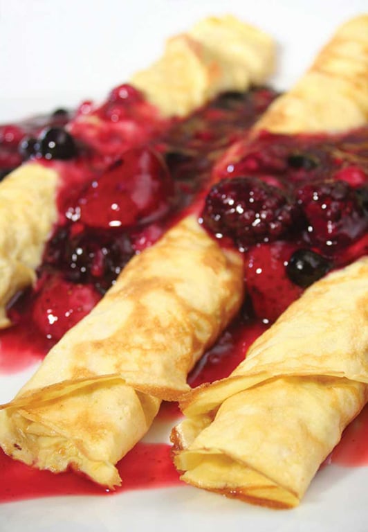 Danish Fruit Crêpes