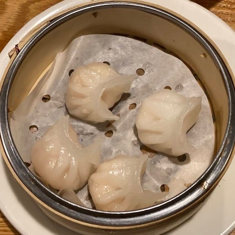 水晶饺A5a. Steamed Shrimp dumplings (4pcs)