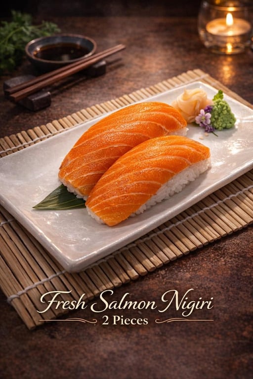 Fresh Salmon Sushi (Nigiri)