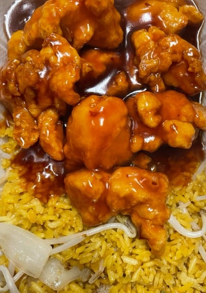 5. 左宗鸡 跟炒饭 General Tso's Chicken with Fried Rice