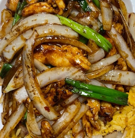 8. 蒙古鸡 跟炒饭 Mongolian Chicken with Fried Rice