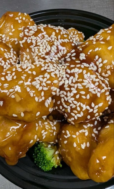 5. Sesame Chicken 芝麻鸡