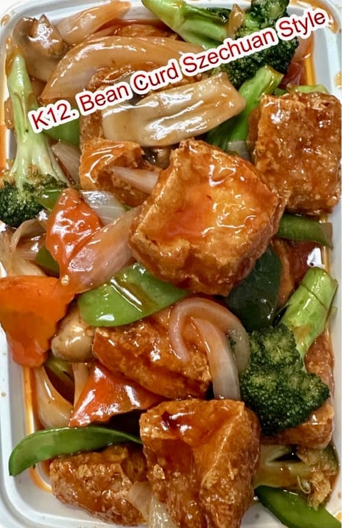 K12. 四川豆腐 Bean Curd Szechuan Style