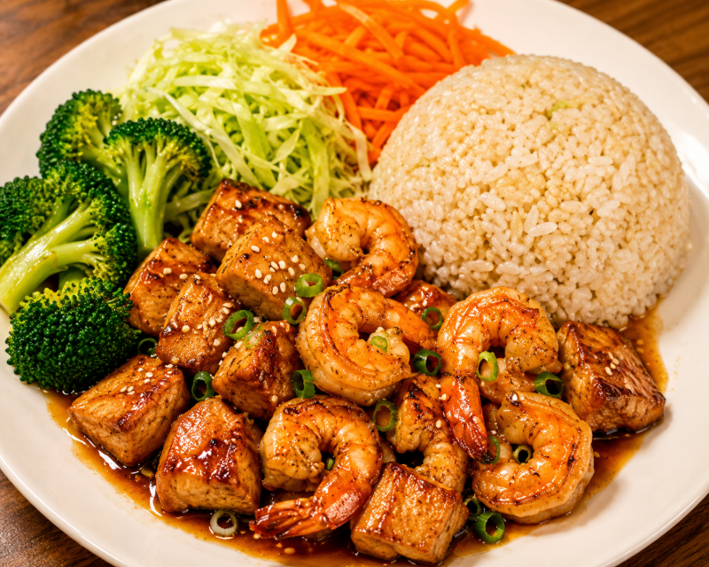 Teriyaki Chicken & Shrimp