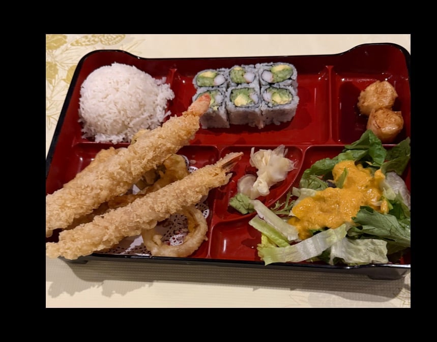 6. Tempura Shrimp Lunch Box