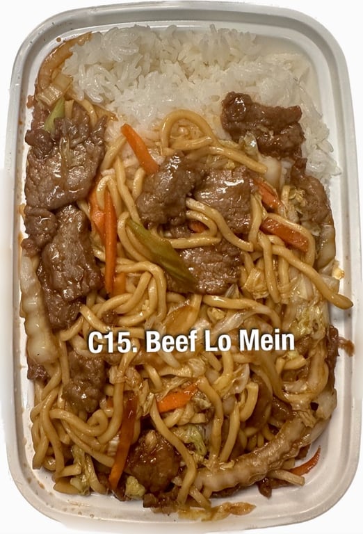 C15. 牛捞面 Beef Lo Mein