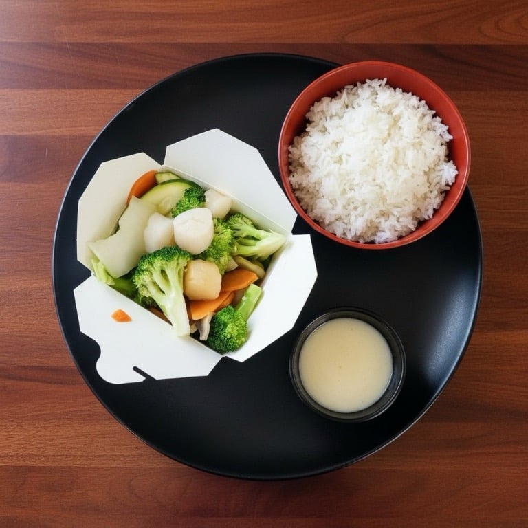 D 6. Fresh Scallops w. Mixed Veg.