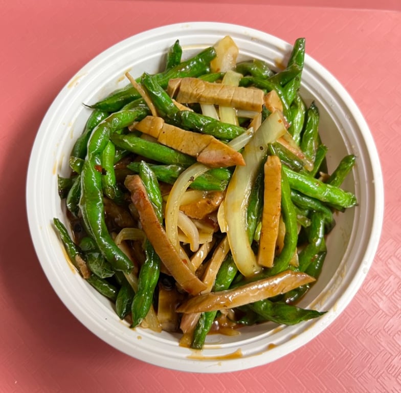 208. Szechuan Green Beans with BBQ Pork
