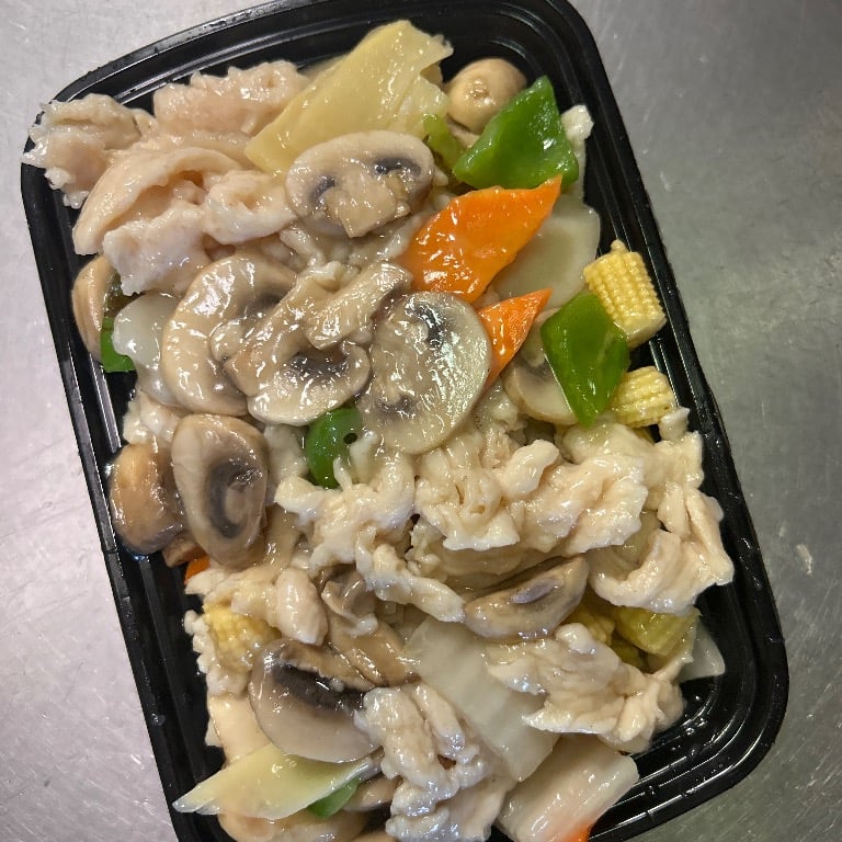 蘑菇鸡片<br>78. Moo Goo Gai Pan