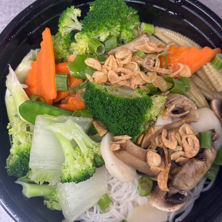 Mixed Vegetables Noodles Soup