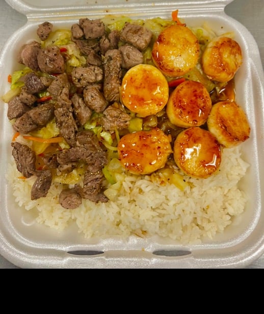 Ribeye Steak & Scallops