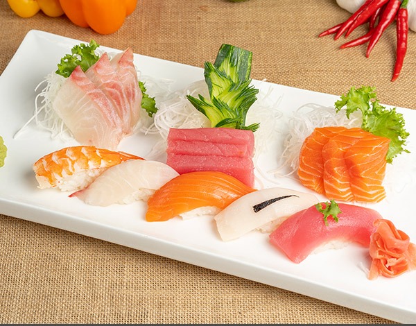 C19. Sushi & Sashimi Combo For One