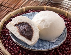 Steam Red Bean Bun(6) 红豆包