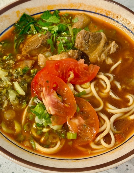 Tomato & Beef Brisket Noodle Soup