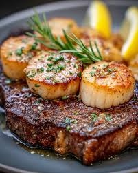 New York Steak & Scallops Dinner