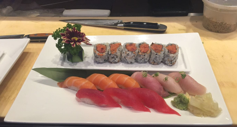 7.  Tri-Color Sushi Image